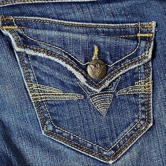 Sang Real | Factory Distressed Boot Cut Jeans - Picture 10 of 11